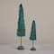Hello Honey® Green Plaid Raw-Edged Tweed Tree & Wood Base